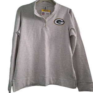 NWT Green Bay Packers NFL Team Apparel Long Sleeve Sweatshirt Womens Medium M